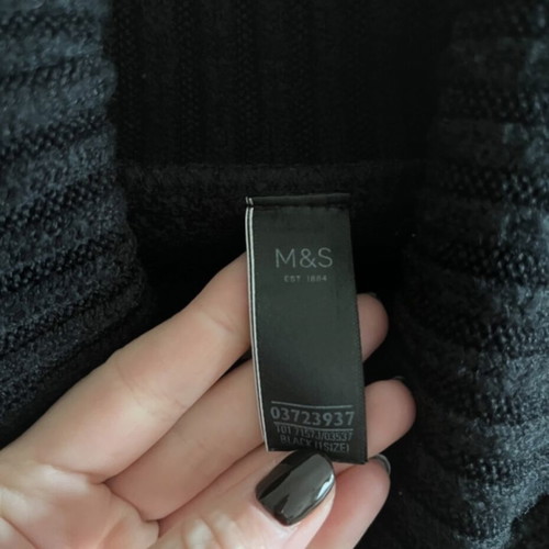Marks & Spencer cape like new, black, warm and elegant with sequins