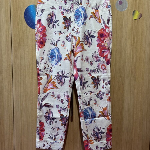 Stehmann floral pants like new, size L 40 12, multicolor
