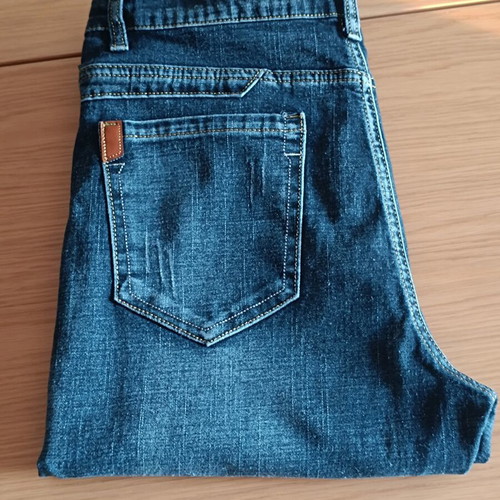 Men's Blue Black Regular Fit Jeans new, thin denim W32 L32