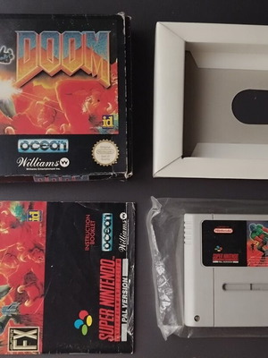 Nintendo SNES Doom παιχνίδι μεταχειρισμένο, αγγλικό