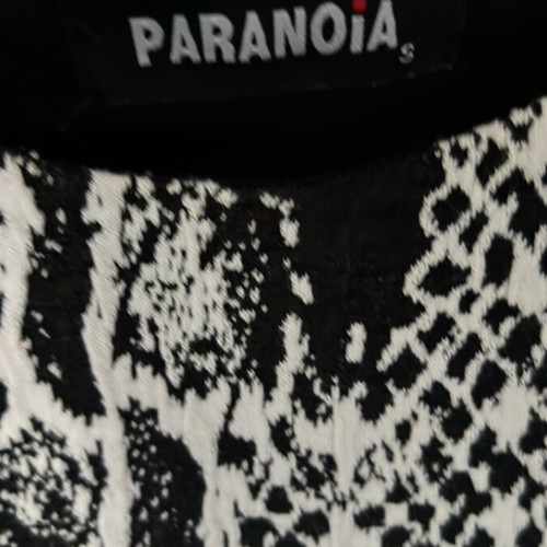Paranoia midi dress like new, black and white, size S