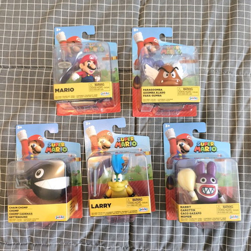 Super Mario Jakks figures set of 5 new