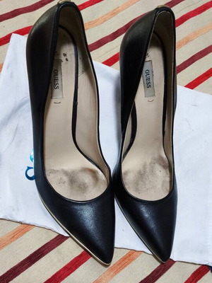 Guess Δερμάτινες Γόβες Μαύρες Νούμερο 40 Μεταχειρισμένες