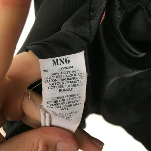 Mango cotton trench suit S like new, black