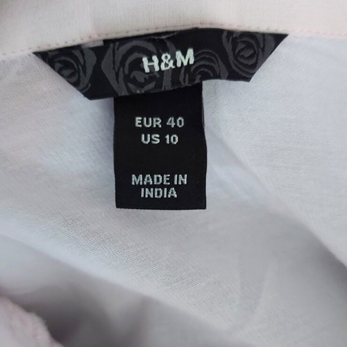 H&M Ροζ πουκάμισο σαν καινούργιο, εφαρμοστή γραμμή, βαμβάκι και βισκόζη