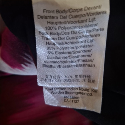DKNY long multicolor blouse with belt, size S to L