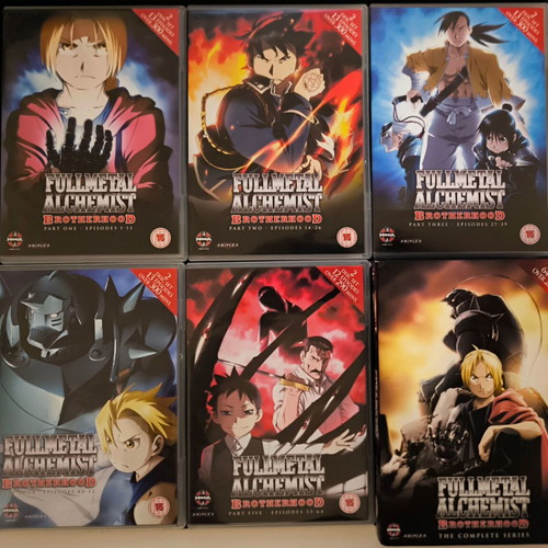 Fullmetal Alchemist: Brotherhood complete series DVD boxset, 10 discs