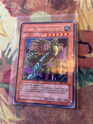 Yu-Gi-Oh! card Dark Driceratops IOC-073 used, rare