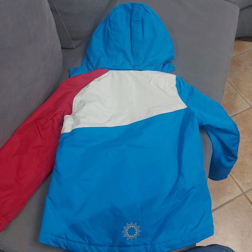 Snow jacket like new, multicolor, for girls aged 6-8