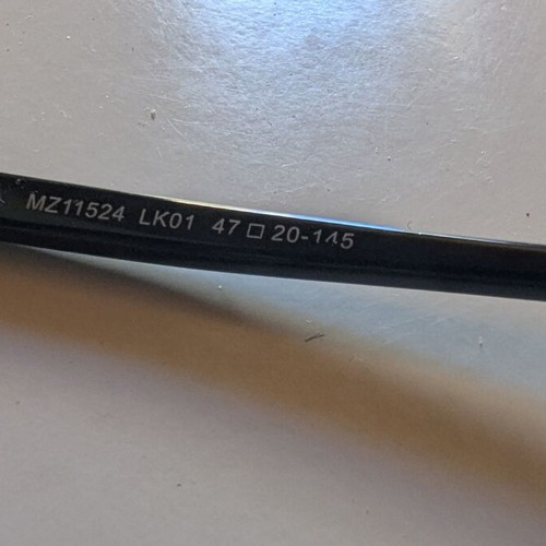 Moritz 11524 LK01 sunglasses used, black acetate, size 47
