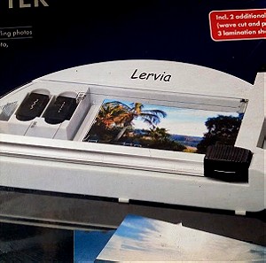 New Lervia Roll Cutter - Cold laminator For Photos+ New Rapesco Long Arm Stapler 590