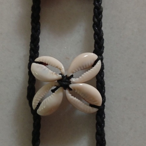 Handmade boho belt with real shells macrame style, like new