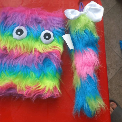 Monster, Unicorn & Labubu Fuzzy Rainbow Accessories Set new