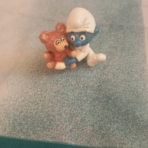 Smurf figure from magazine used