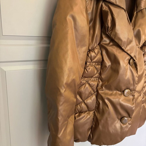 Versace puffer jacket like new, khaki metallic, size S