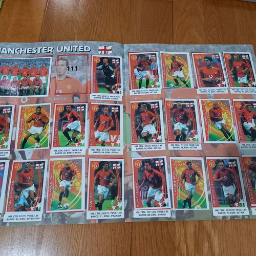 Sticker album "Europe's Champions" like new, nearly complete