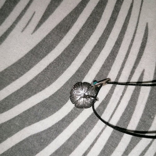Necklace like new, handmade with black cord