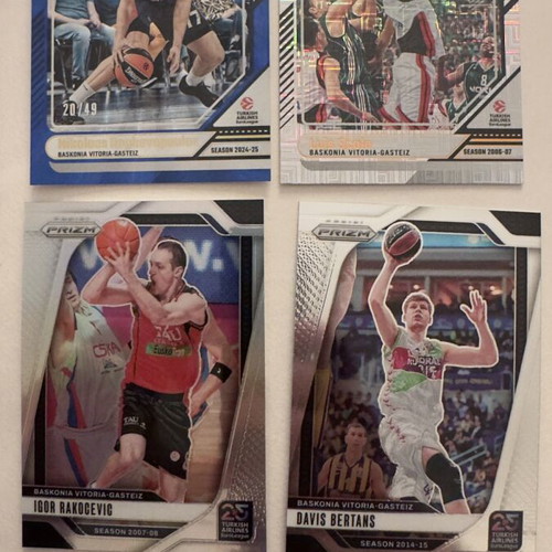 Baskonia Panini Donrus 2024/25 and Panini Prizm 2024/25 cards like new