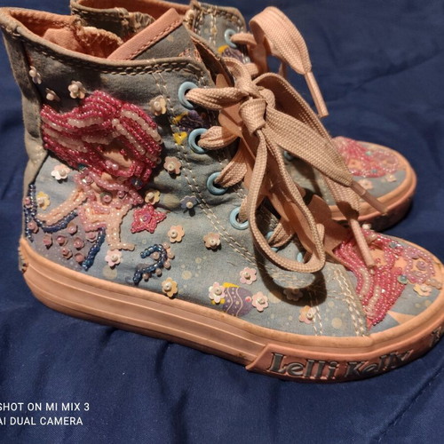 Lelli Kelly kids boots size 27 like new, blue turquoise