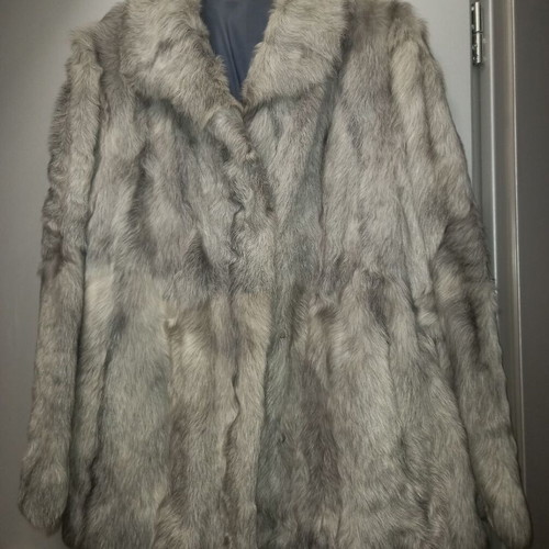 Natural rabbit fur jacket like new, size M
