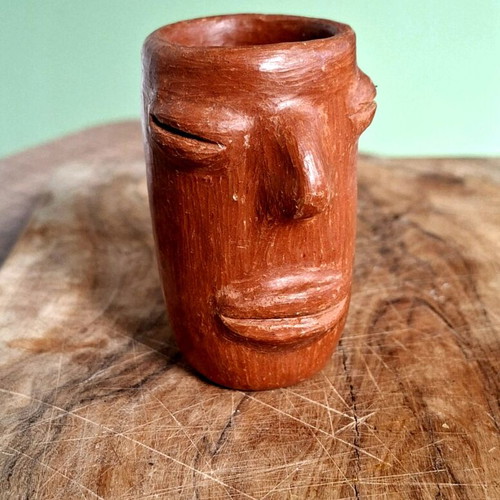 Ceramic bowl handcrafted by Zapotec women artisans from Oaxaca, Mexico