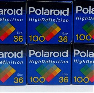 6 ΦΙΛΜ POLAROID High Definition 100 36EXP (1998) C-41 Film Color
