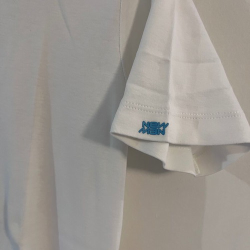 New Man white shirt with zipper, like new, size L