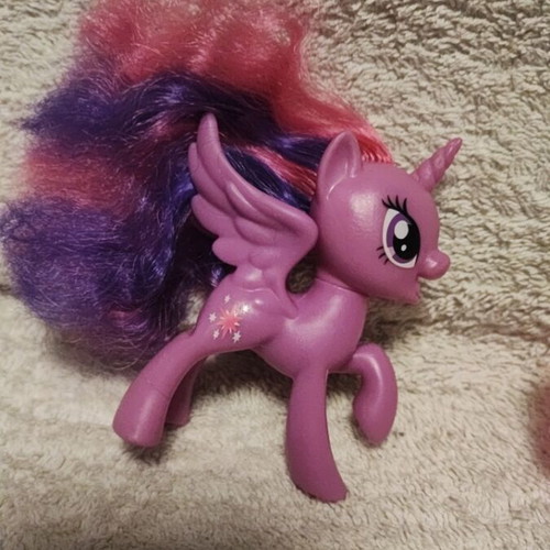 My Little Pony figures used, generation four, glittering body