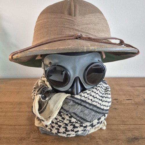 Original WWII German Ultrasin 55% Goggles Set 1942 Merz-Werke Wehrmacht
