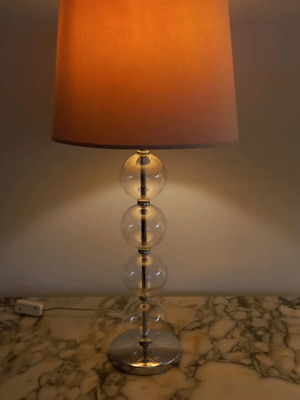 Modern lamp with Habitat lampshade like new