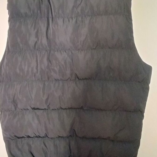 Men's black padded sleeveless jacket XXL
