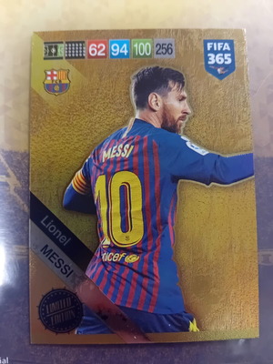 Messi limited edition 2019 update card, like new