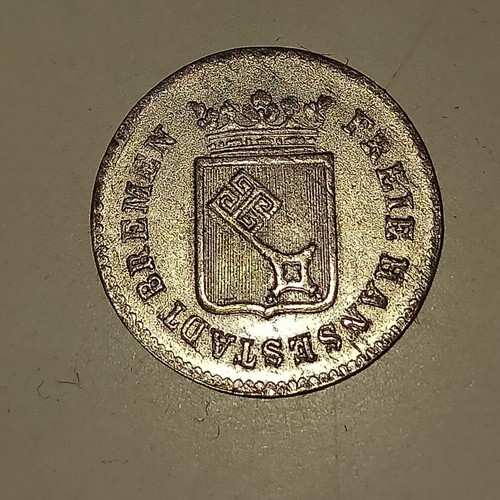 Bremen silver coin 1 Groten 1840
