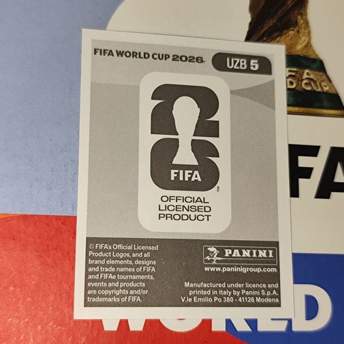 Umar Eshmurodov World Cup 2026 Panini sticker