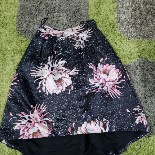 Next London satin asymmetric midi evening skirt new, size M-L, with pockets, black