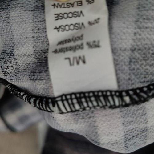 Checked black pants like new, size M/L