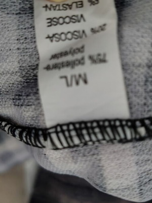 Checked black pants like new, size M/L