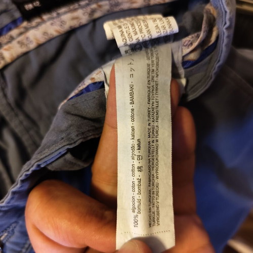 Chino pants used, size L, blue