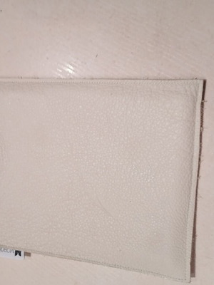 Leather document holder with scratches