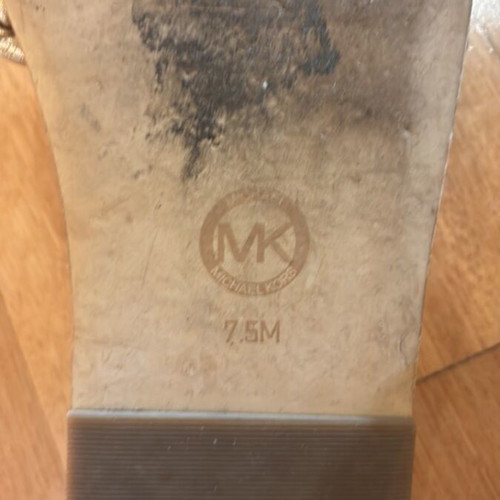 Michael Kors gold sandals used