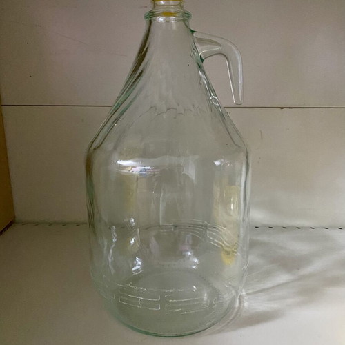 Glass Bottle Damigiana 5 Liters with Handle, New