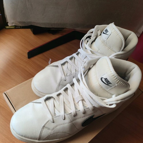 Nike Sneaker Court Royale Mid used, size 45, black and white