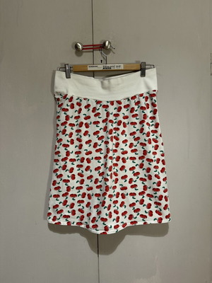 2-Way Cherry Print Maternity & Fashion Mini Skirt Like New