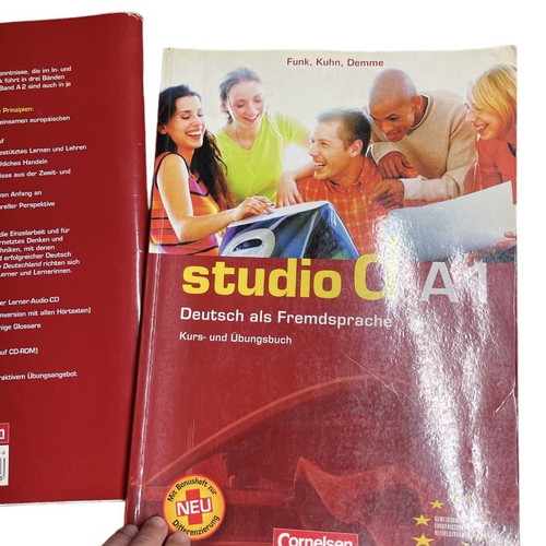 Studio d German books level A1 used, set of 2
