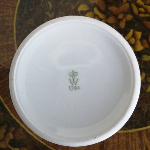 Wallendorf Crown 1764 porcelain container used
