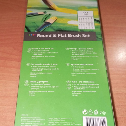 Crelando painting brushes new, set of 12