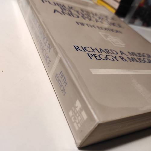 Public Finance in Theory and Practice used book, 5th edition 1989
