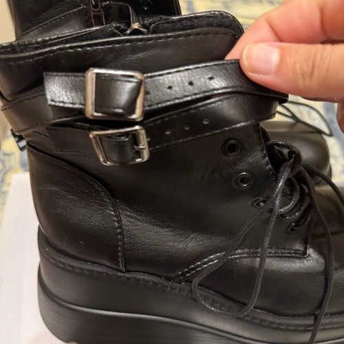 Double-layer ankle boots new, size 40, black
