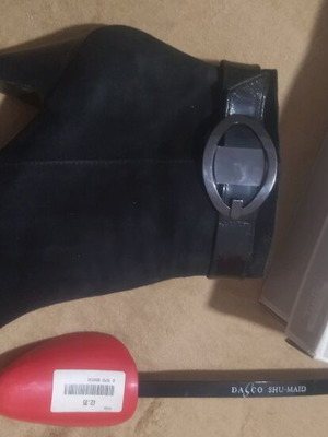 Manas Lea Foscati black castor ankle boots like new, size 39