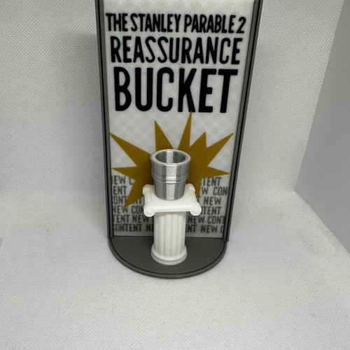The Stanley Parable 2 Reassurance Bucket 3D printed decoration like new
